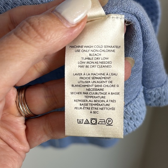 NWT Free People We the Free Bunny Long Sleeve Boatneck Cropped Tee Size XL - Picture 3 of 7